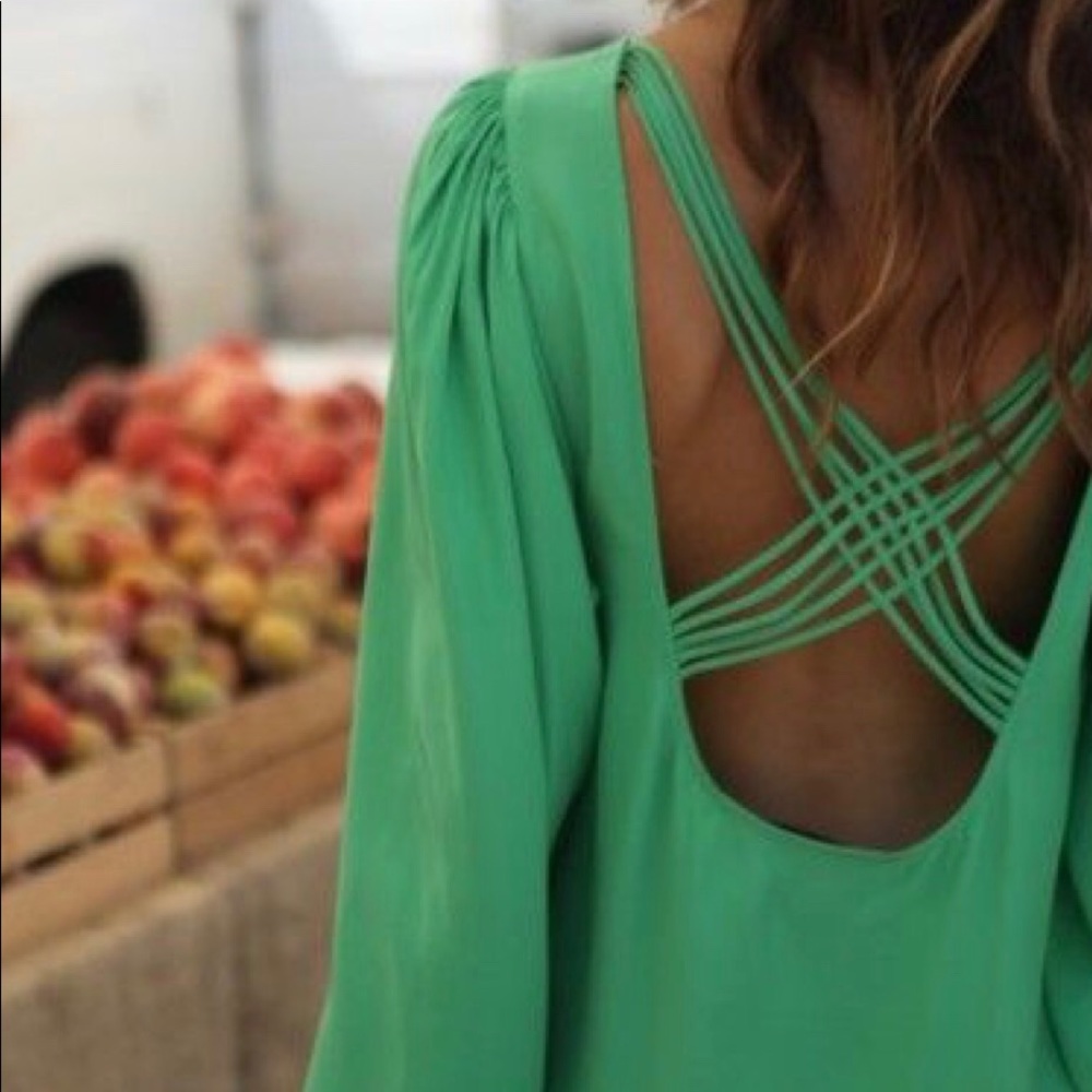 Green long sleeve dress